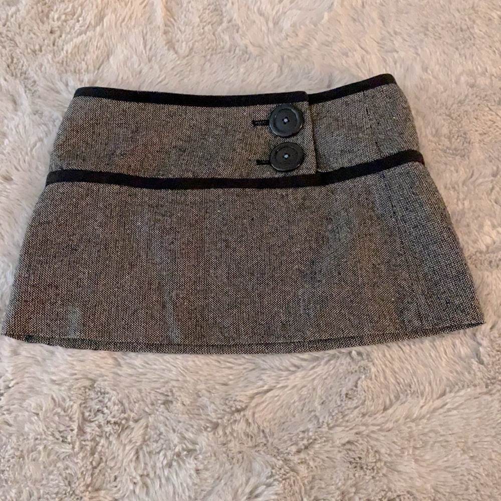 DKNY tweed mini skirt